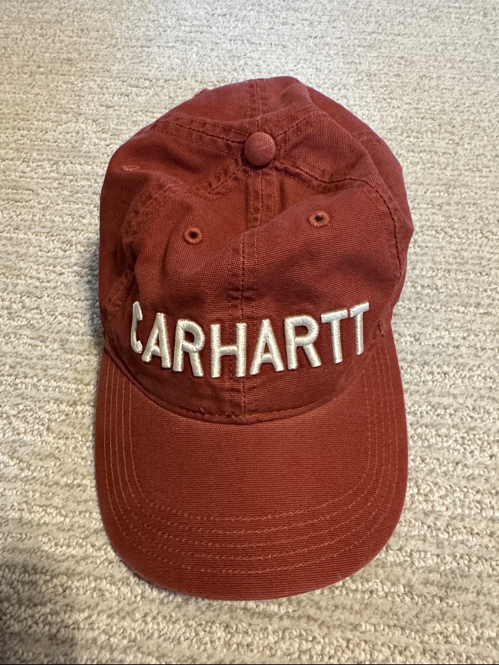 Carhartt Burnt Orange Logo Baseball Hat